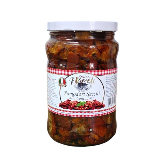 Томаты вяленые "Antica Napoli" в масле, ст/б 1,5 кг (Ф) 02578 - фото 864