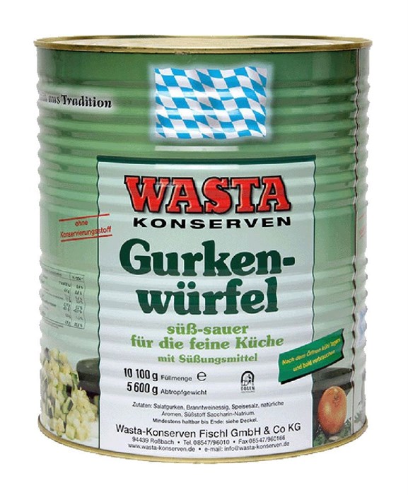 Огурцы маринованные "Wasta Konserven",  10200 мл 100/110 (РТ) 02994 - фото 985